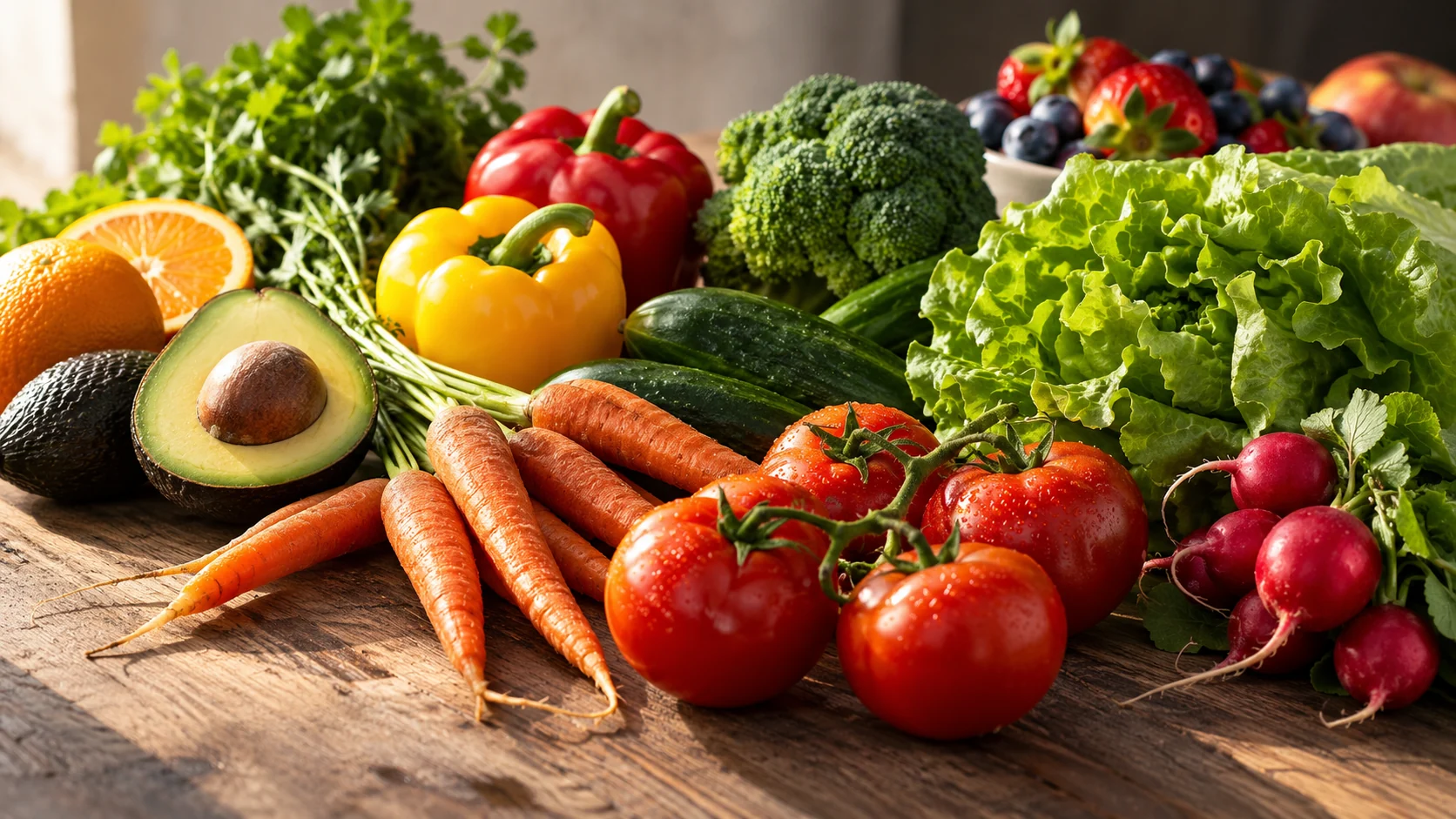 Frisches Obst und Gemüse