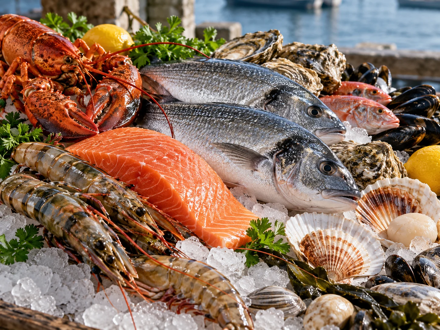 seafood product assortment