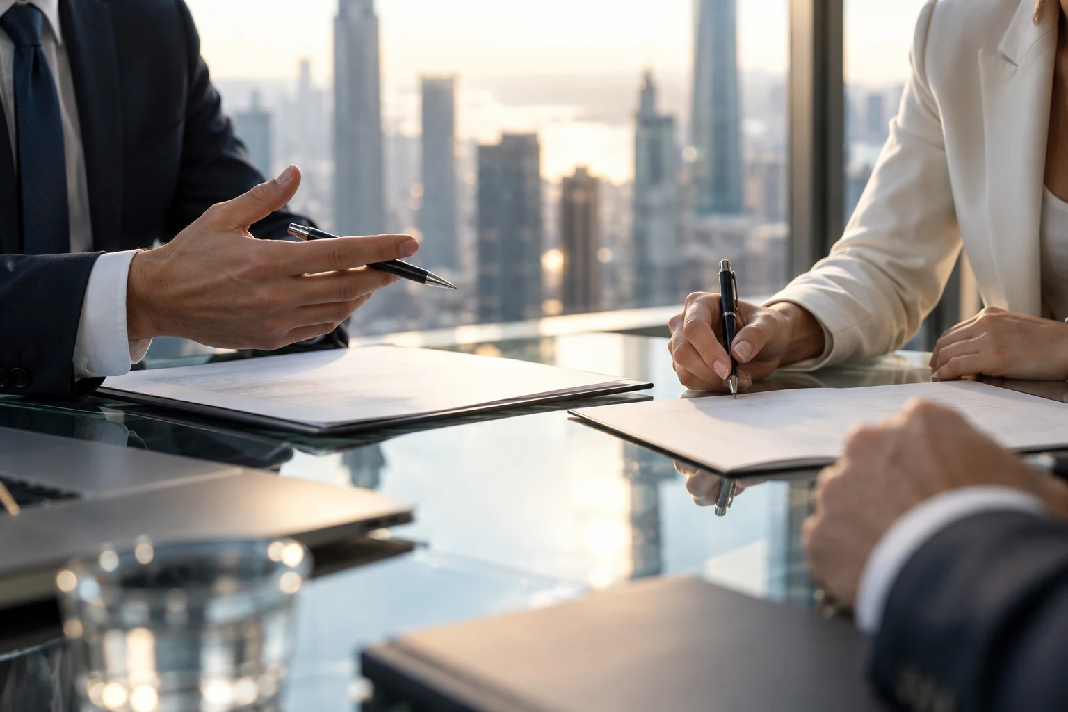 trading business meeting